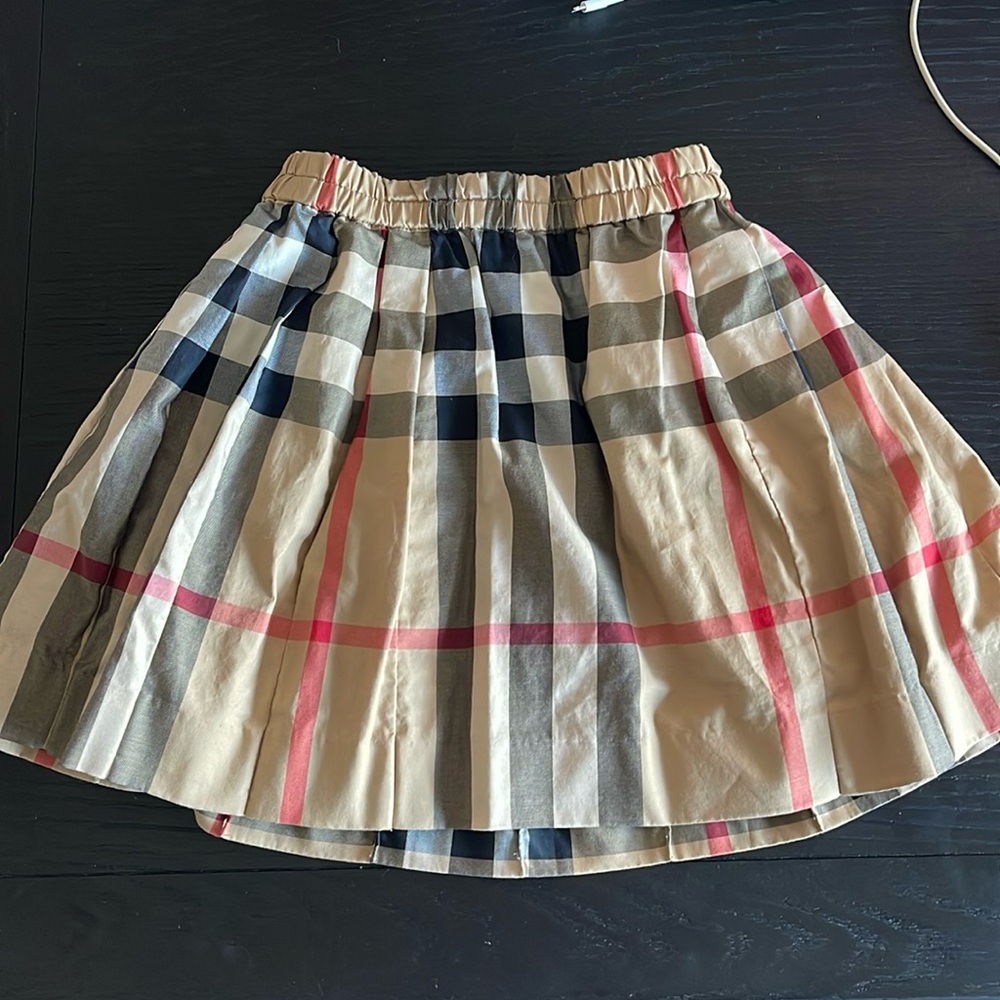 Burberry check plaid skirt for baby girl
